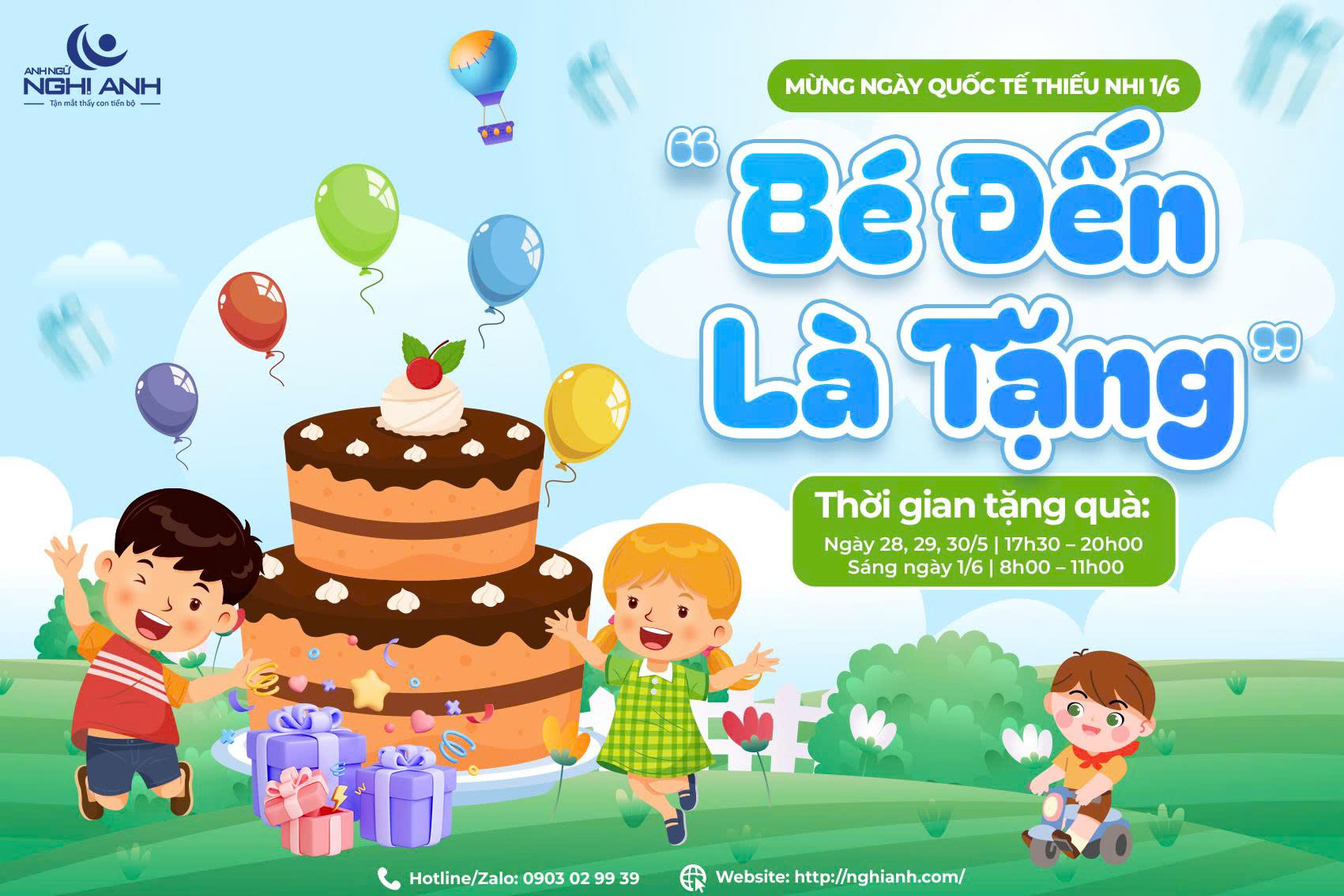 🎉​MỪNG QUỐC TẾ THIẾU NHI 1/6 – “BÉ ĐẾN LÀ TẶNG”​🎁