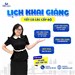 LỊCH TỔNG KHAI GIẢNG CÁC CẤP ĐỘ TIẾNG ANH THÁNG 1/2026